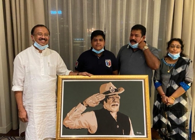 Dubai-based Indian boy makes special portrait of Modi | Dubai-based Indian boy makes special portrait of Modi
