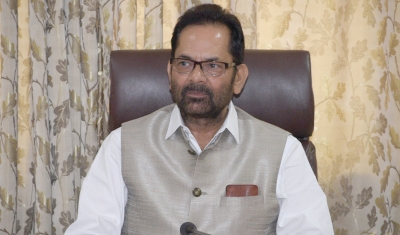 Strong 'atmosphere of development and trust' created in UP: Naqvi | Strong 'atmosphere of development and trust' created in UP: Naqvi
