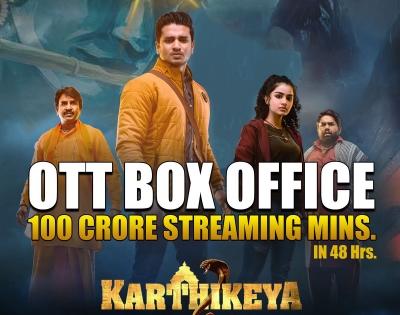 'Karthikeya 2' hits 100 crore viewing minutes in 48 hours on OTT | 'Karthikeya 2' hits 100 crore viewing minutes in 48 hours on OTT