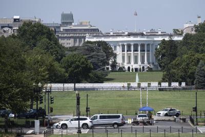 Trump escorted out of Covid briefing due to shooting outside White House | Trump escorted out of Covid briefing due to shooting outside White House