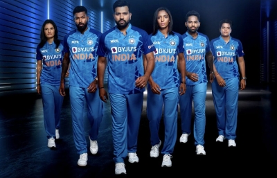 New jersey for India men's and women's T20I matches unveiled | New jersey for India men's and women's T20I matches unveiled