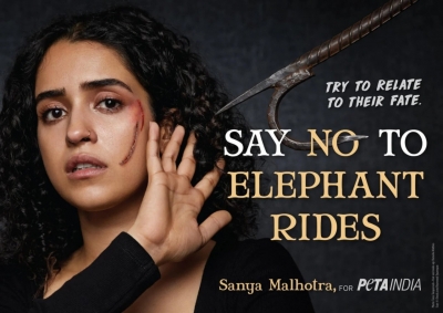 Sanya Malhotra joins forces with PETA India against elephant 'joyrides' | Sanya Malhotra joins forces with PETA India against elephant 'joyrides'