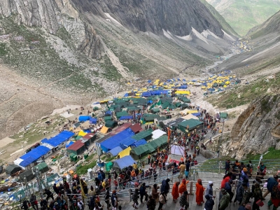 Amarnath Yatra suspended today, no convoy movement from Jammu | Amarnath Yatra suspended today, no convoy movement from Jammu Amarnath Yatra suspended today, no convoy movement from Jammu | Amarnath Yatra suspended today, no convoy movement from Jammu