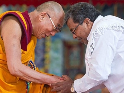 Dalai Lama congratulates Siddaramaiah | Dalai Lama congratulates Siddaramaiah