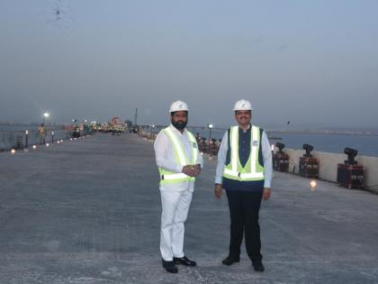 Maha CM views newly-done MTHL, to be operational by November | Maha CM views newly-done MTHL, to be operational by November