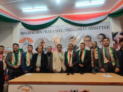 NCP MLA joins Congress in Meghalaya | NCP MLA joins Congress in Meghalaya