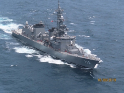 Japanese destroyer leaves for the M-E in maritime safety mission | Japanese destroyer leaves for the M-E in maritime safety mission