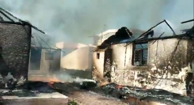 Huge fire guts Ramdev's natural health centre in Haridwar | Huge fire guts Ramdev's natural health centre in Haridwar