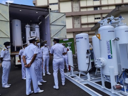 COVID-19: Indian Navy launches mobile oxygen generation plants | COVID-19: Indian Navy launches mobile oxygen generation plants