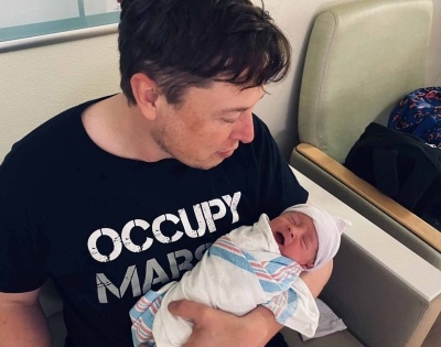 Musk shares photo of newborn son, names him 'X Æ A-12 Musk' | Musk shares photo of newborn son, names him 'X Æ A-12 Musk'