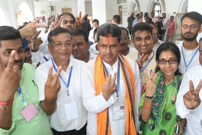 BJP bags 2 seats in Tripura bypolls, CM Manik Saha wins from Town Bordowali | BJP bags 2 seats in Tripura bypolls, CM Manik Saha wins from Town Bordowali