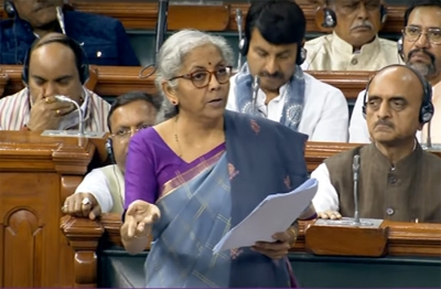 Sitharaman to present J&K budget in Lok Sabha today | Sitharaman to present J&K budget in Lok Sabha today