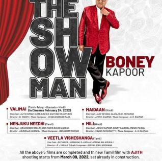 Boney Kapoor to kick-off shoot for his next Tamil film with superstar Ajith | Boney Kapoor to kick-off shoot for his next Tamil film with superstar Ajith