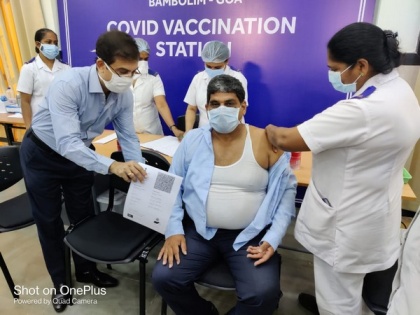 Goa DGP takes first dose of COVID-19 vaccine | Goa DGP takes first dose of COVID-19 vaccine