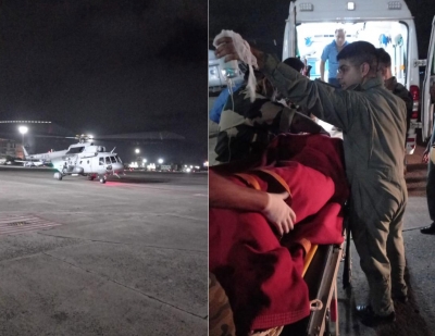 IAF carries out post midnight mission to evacuate injured BSF jawan | IAF carries out post midnight mission to evacuate injured BSF jawan