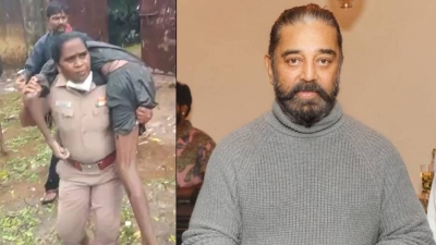 Kamal Haasan hails woman cop who saved unconscious man by carrying him to an auto | Kamal Haasan hails woman cop who saved unconscious man by carrying him to an auto Kamal Haasan hails woman cop who saved unconscious man by carrying him to an auto | Kamal Haasan hails woman cop who saved unconscious man by carrying him to an auto