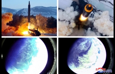 North Korea fired its biggest missile in years, releases photos of earth from warhead camera | North Korea fired its biggest missile in years, releases photos of earth from warhead camera