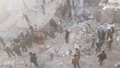 16 killed after building collapses in Syria | 16 killed after building collapses in Syria