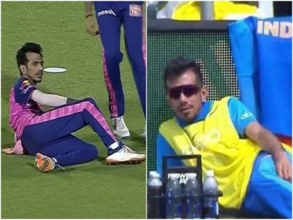 IPL 2022: RR's Chahal celebrates his hattrick against KKR in quirky manner | IPL 2022: RR's Chahal celebrates his hattrick against KKR in quirky manner