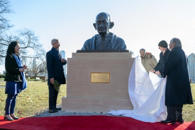 Mahatma Gandhi's bust at UN HQ matter of pride: PM Modi | Mahatma Gandhi's bust at UN HQ matter of pride: PM Modi