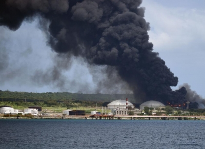 Cuba assesses environmental impact of fuel storage facility fire | Cuba assesses environmental impact of fuel storage facility fire