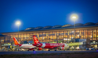 Hyderabad Airport's daily passenger footfall jumps to 30,000 | Hyderabad Airport's daily passenger footfall jumps to 30,000 Hyderabad Airport's daily passenger footfall jumps to 30,000 | Hyderabad Airport's daily passenger footfall jumps to 30,000