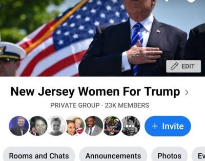 'New Jersey Women For Trump' group removed from Facebook | 'New Jersey Women For Trump' group removed from Facebook