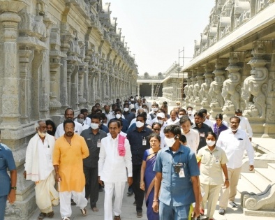 Telangana's Yadadri temple to re-open in May after renovation | Telangana's Yadadri temple to re-open in May after renovation