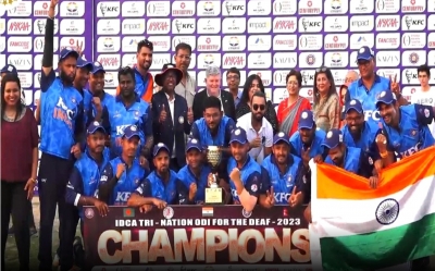 Indian Men's Deaf Team beats Bangladesh, wins IDCA Tri-Nation ODI Tournament | Indian Men's Deaf Team beats Bangladesh, wins IDCA Tri-Nation ODI Tournament