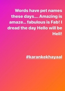 KJo shares 'Karan Ke Khayaal' on social media | KJo shares 'Karan Ke Khayaal' on social media
