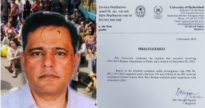 Hyderabad University professor suspended for alleged sexual assault of foreign student | Hyderabad University professor suspended for alleged sexual assault of foreign student