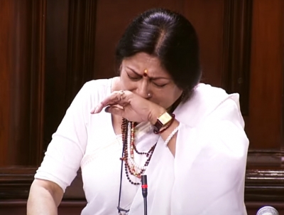 BJP MP Rupa Ganguly breaks down in RS while raising Birbhum incident | BJP MP Rupa Ganguly breaks down in RS while raising Birbhum incident