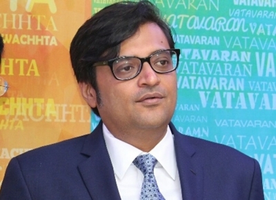 Mumbai Police grill Arnab Goswami for over 12 hrs (Ld correcting headline) | Mumbai Police grill Arnab Goswami for over 12 hrs (Ld correcting headline)