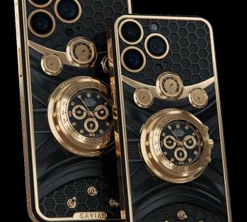 Caviar designs Rs 1.1 cr iPhone 14 Pro with Rolex Daytona watch on its back | Caviar designs Rs 1.1 cr iPhone 14 Pro with Rolex Daytona watch on its back