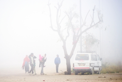 Dense fog covers Rajasthan; Churu freezes at minus 0.9 deg C | Dense fog covers Rajasthan; Churu freezes at minus 0.9 deg C