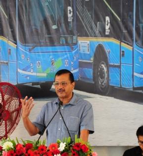 Kejriwal flags off 97 high-tech electric buses | Kejriwal flags off 97 high-tech electric buses Kejriwal flags off 97 high-tech electric buses | Kejriwal flags off 97 high-tech electric buses