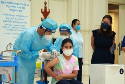 Cambodia's Covid-19 vaccination coverage surpasses 87%: PM | Cambodia's Covid-19 vaccination coverage surpasses 87%: PM