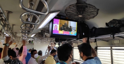 WR suburban trains in Mumbai get LCD TVs to beam infotainment | WR suburban trains in Mumbai get LCD TVs to beam infotainment
