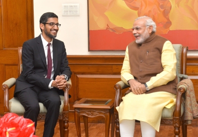 PM Modi interacts with Sundar Pichai on tech, work culture | PM Modi interacts with Sundar Pichai on tech, work culture