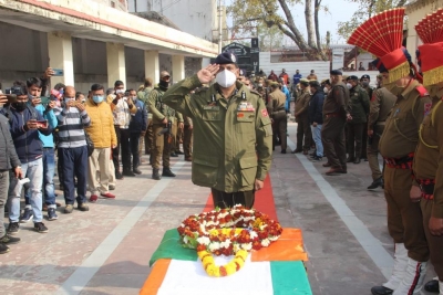 Tributes paid to martyred J&K policeman Rohit Chib | Tributes paid to martyred J&K policeman Rohit Chib