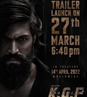 Makers lock release date for Yash-starrer 'KGF: Chapter 2's theatrical trailer | Makers lock release date for Yash-starrer 'KGF: Chapter 2's theatrical trailer