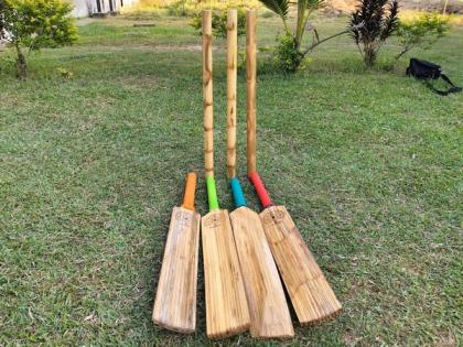 Tripura develops country's 'first-ever' bamboo made cricket bat, stumps | Tripura develops country's 'first-ever' bamboo made cricket bat, stumps