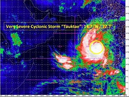 Cyclone Tauktae intensifies into 'very severe cyclonic storm', to reach Gujarat coast on May 17 | Cyclone Tauktae intensifies into 'very severe cyclonic storm', to reach Gujarat coast on May 17