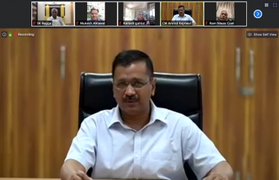 COVID-19: Kejriwal holds video conference meeting with AAP MLAs | COVID-19: Kejriwal holds video conference meeting with AAP MLAs
