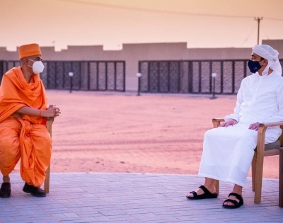 UAE's Sheikh Abdullah inspects Hindu temple site in Abu Dhabi | UAE's Sheikh Abdullah inspects Hindu temple site in Abu Dhabi