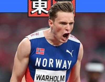 Norway's Warholm wins men's 400m hurdles with new world record | Norway's Warholm wins men's 400m hurdles with new world record