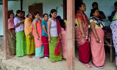 Meghalaya by-polls: 45% voter turnout till 1 p.m. | Meghalaya by-polls: 45% voter turnout till 1 p.m.