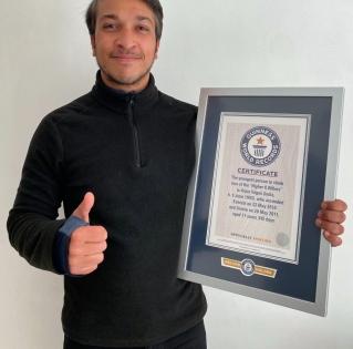 Mountaineer Arjun Vajpai receives Guinness World Records certificate | Mountaineer Arjun Vajpai receives Guinness World Records certificate