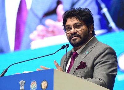 Supriyo hits back at Mamata for 'genocide' comment | Supriyo hits back at Mamata for 'genocide' comment Supriyo hits back at Mamata for 'genocide' comment | Supriyo hits back at Mamata for 'genocide' comment
