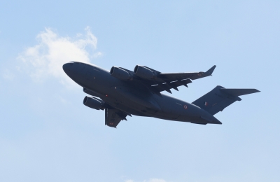 IAF C-130J makes safe landing at Begumpet airport after technical snag | IAF C-130J makes safe landing at Begumpet airport after technical snag IAF C-130J makes safe landing at Begumpet airport after technical snag | IAF C-130J makes safe landing at Begumpet airport after technical snag